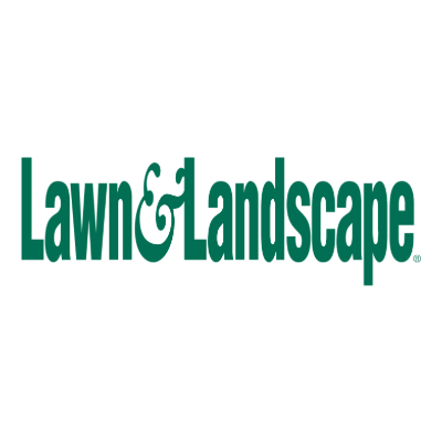 Lawn & Landscape logo in green text